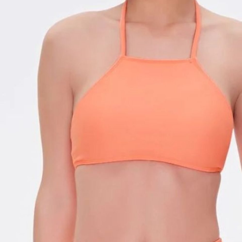 Forever 21 Halter Self Tie Bikini Top S